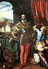Giulio Cesare Procaccini Paintings - Portrait of Ottavio Farnese by Giulio Campi